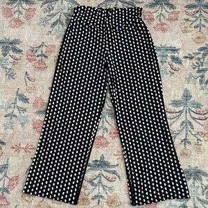 Black and White Polka Dot Women's Pants